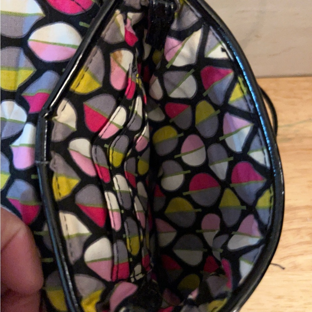 Vera Bradley Quilted Chain Strap Crossbody in classic
black. - Picture 10 of 14